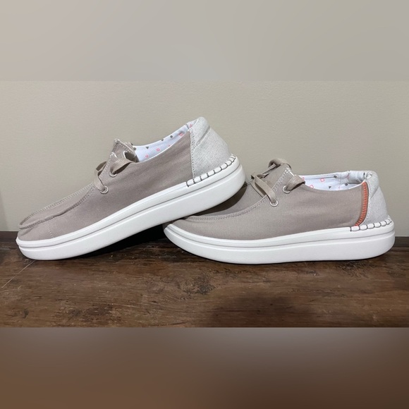 Hey Dude Wendy Rise Loafers style Chambray Sandshell - Picture 5 of 11